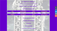 Desktop Screenshot of clarinetsdirect.biz